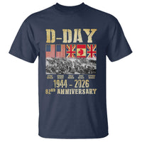 D Day 82nd Anniversary Honor History Normandy WWII T Shirt