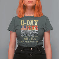 D Day 82nd Anniversary Honor History Normandy WWII T Shirt For Women