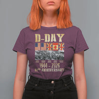 D Day 82nd Anniversary Honor History Normandy WWII T Shirt For Women