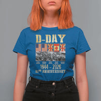D Day 82nd Anniversary Honor History Normandy WWII T Shirt For Women