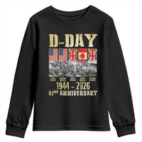 D Day 82nd Anniversary Honor History Normandy WWII Youth Sweatshirt