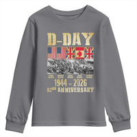 D Day 82nd Anniversary Honor History Normandy WWII Youth Sweatshirt
