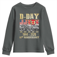 D Day 82nd Anniversary Honor History Normandy WWII Youth Sweatshirt