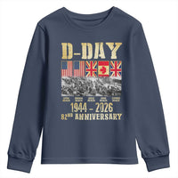 D Day 82nd Anniversary Honor History Normandy WWII Youth Sweatshirt