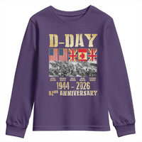 D Day 82nd Anniversary Honor History Normandy WWII Youth Sweatshirt