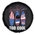 Surfing Lover Spare Tire Cover Surfboard 4th Of July Patriotic USA Flag Fireworks