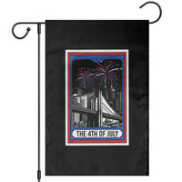 The 4th Of July Garden Flag Vintage Tarot Card Dark Magic USA Fireworks