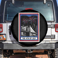 The 4th Of July Spare Tire Cover Vintage Tarot Card Dark Magic USA Fireworks