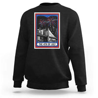 The 4th Of July Sweatshirt Vintage Tarot Card Dark Magic USA Fireworks - Wonder Print Shop