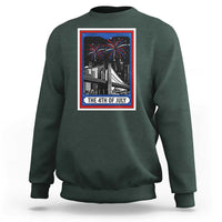 The 4th Of July Sweatshirt Vintage Tarot Card Dark Magic USA Fireworks - Wonder Print Shop