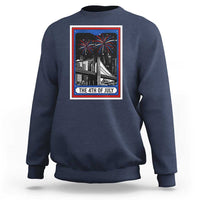 The 4th Of July Sweatshirt Vintage Tarot Card Dark Magic USA Fireworks - Wonder Print Shop