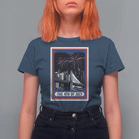 The 4th Of July T Shirt For Women Vintage Tarot Card Dark Magic USA Fireworks - Wonder Print Shop