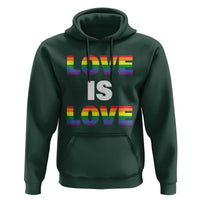LGBTQ Hoodie Love Is Love Rainbow Gay Pride Queer - Wonder Print Shop