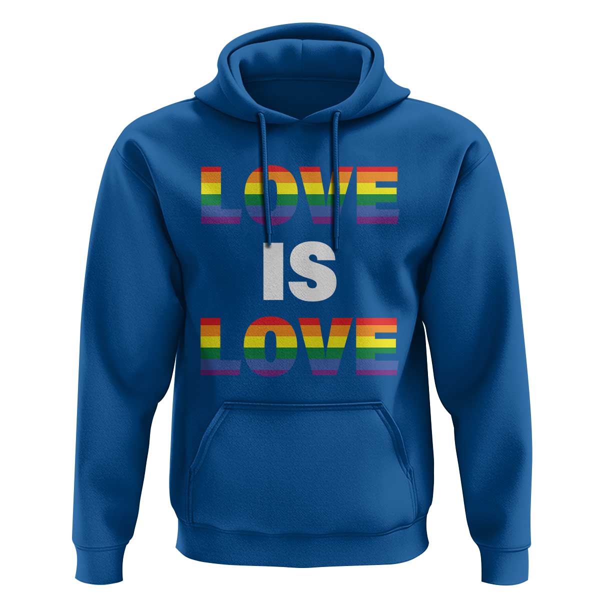 LGBTQ Hoodie Love Is Love Rainbow Gay Pride Queer - Wonder Print Shop