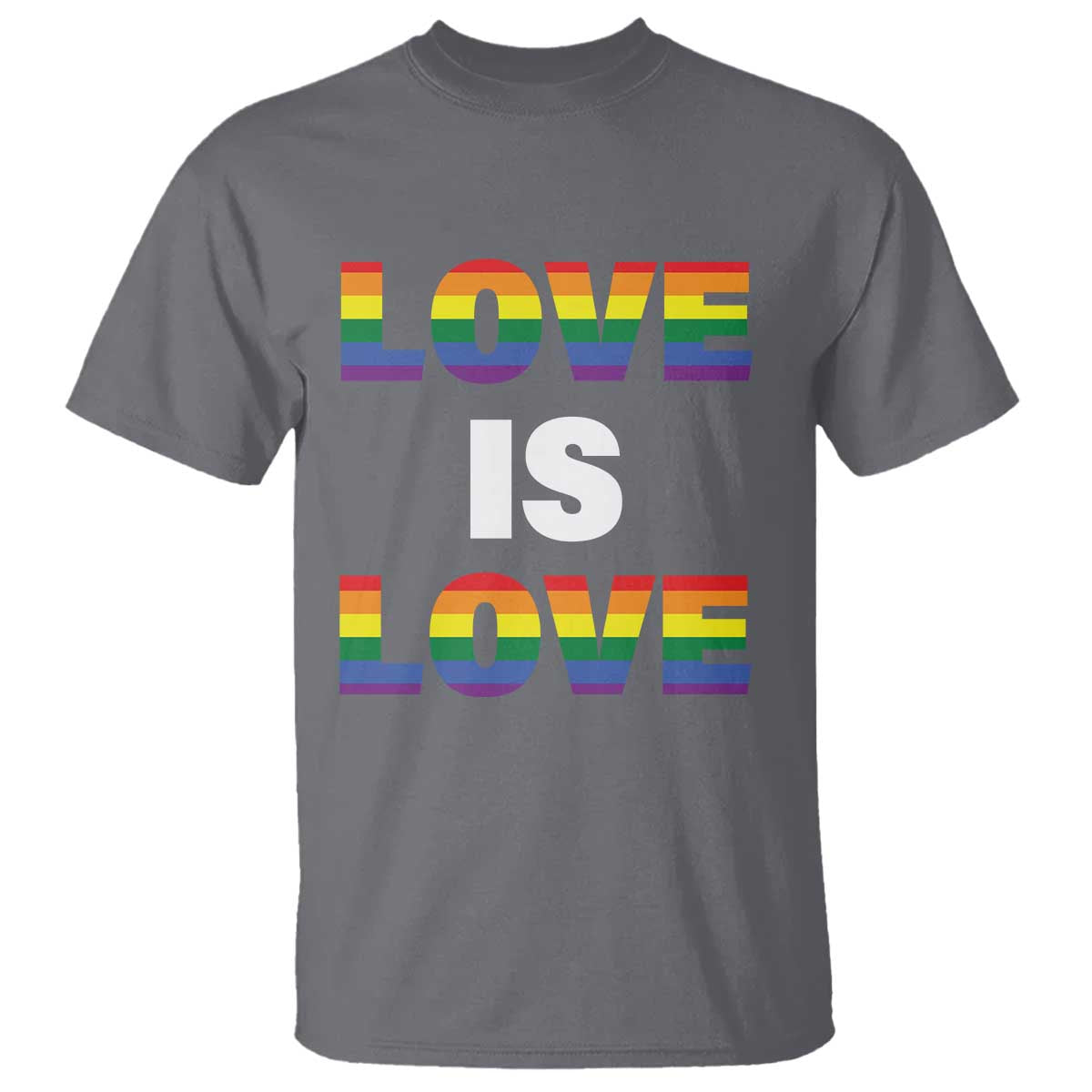 LGBTQ T Shirt Love Is Love Rainbow Gay Pride Queer - Wonder Print Shop