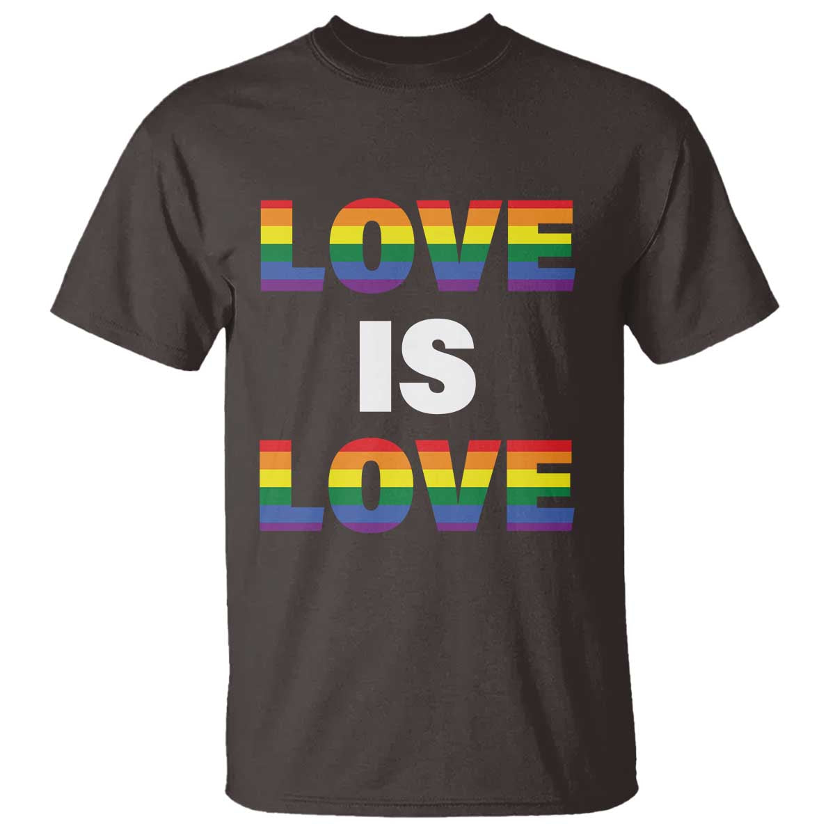LGBTQ T Shirt Love Is Love Rainbow Gay Pride Queer - Wonder Print Shop