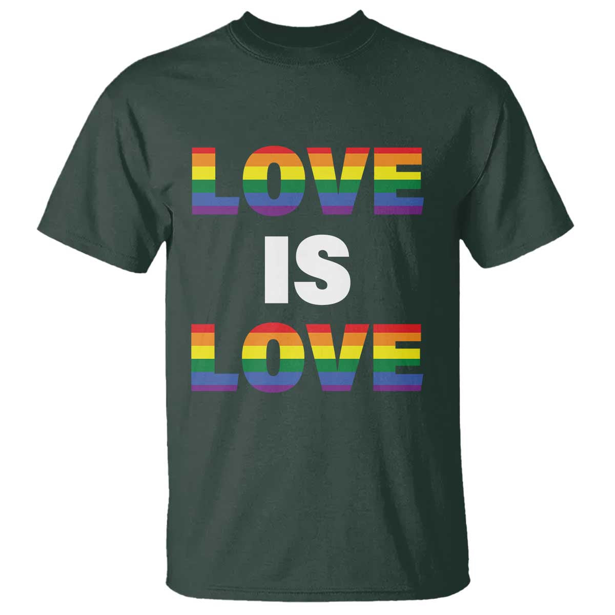 LGBTQ T Shirt Love Is Love Rainbow Gay Pride Queer - Wonder Print Shop