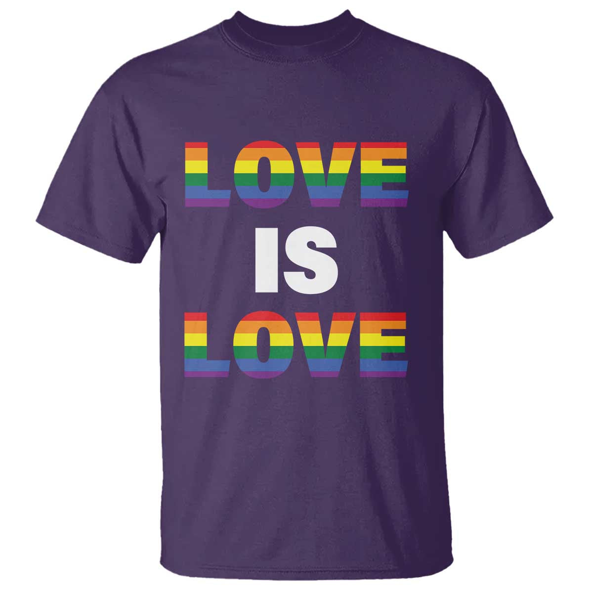 LGBTQ T Shirt Love Is Love Rainbow Gay Pride Queer - Wonder Print Shop
