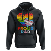 Funny Proud Dad LGBTQ Hoodie LGBT Transgender Flag Heart Fathers Day
