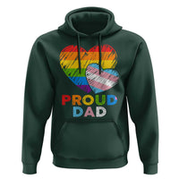 Funny Proud Dad LGBTQ Hoodie LGBT Transgender Flag Heart Fathers Day
