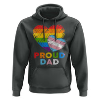 Funny Proud Dad LGBTQ Hoodie LGBT Transgender Flag Heart Fathers Day