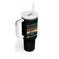 Funny I m Going Outside So If Anyone Asks I m Outstanding Tumbler With Handle Hiking Camping - Wonder Print Shop