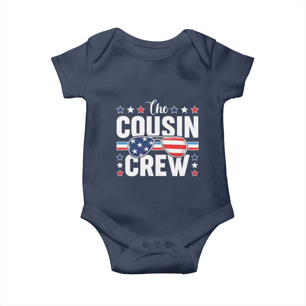Funny The Cousin Crew 4th Of July Baby Onesie Patriotic American Family Matching - Wonder Print Shop