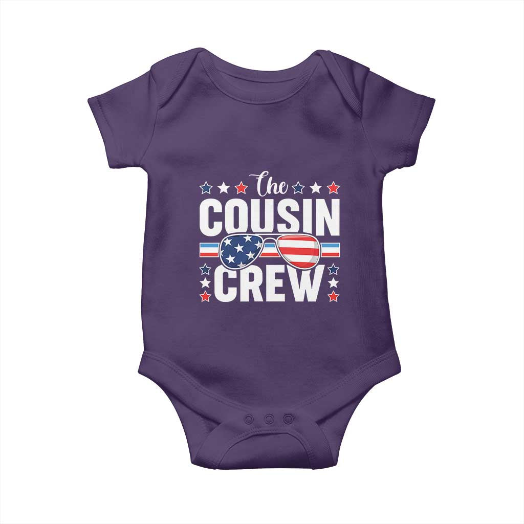 Funny The Cousin Crew 4th Of July Baby Onesie Patriotic American Family Matching - Wonder Print Shop