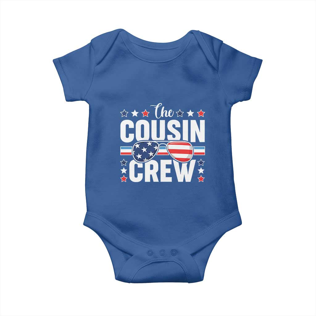Funny The Cousin Crew 4th Of July Baby Onesie Patriotic American Family Matching - Wonder Print Shop