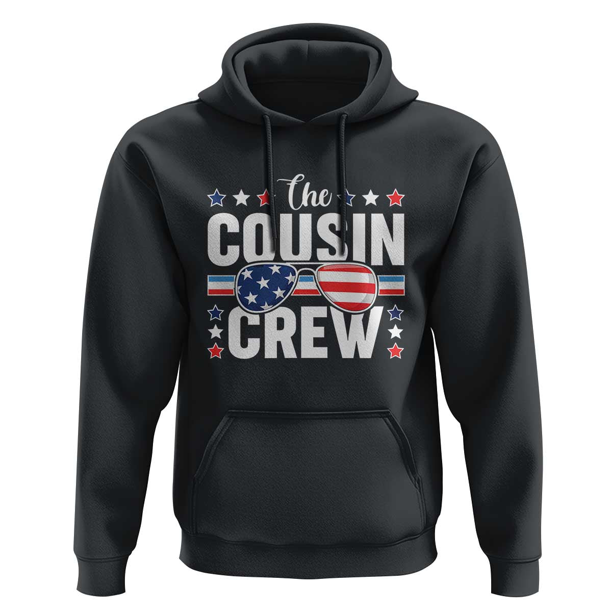 Funny The Cousin Crew 4th Of July Hoodie Patriotic American Family Matching - Wonder Print Shop