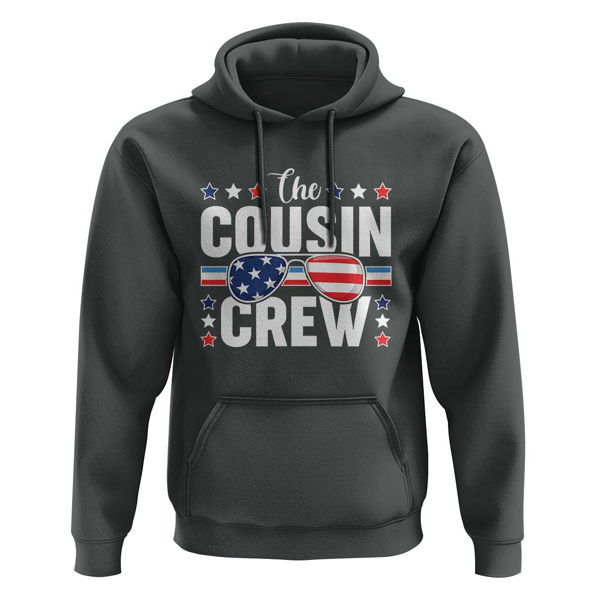 Funny The Cousin Crew 4th Of July Hoodie Patriotic American Family Matching - Wonder Print Shop