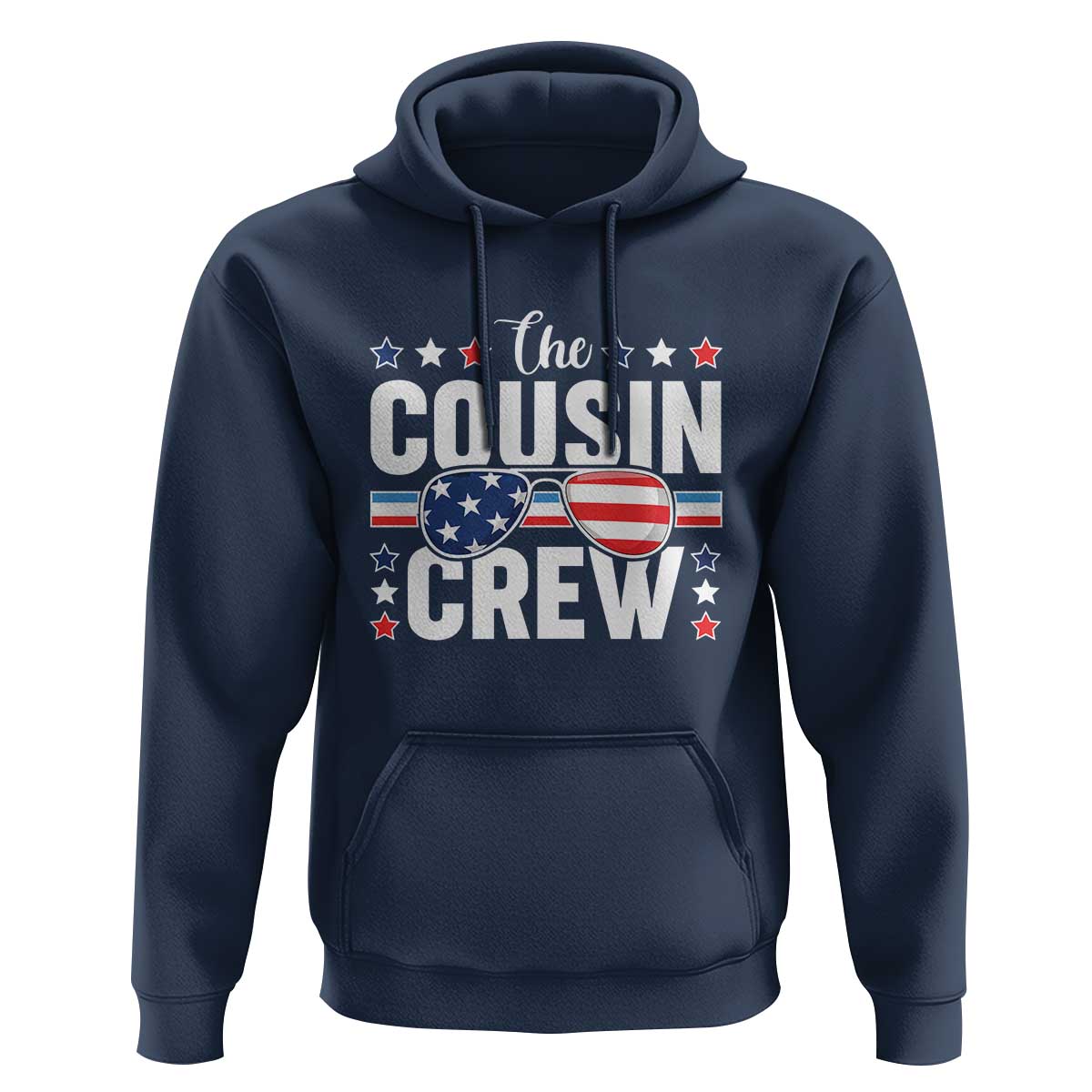 Funny The Cousin Crew 4th Of July Hoodie Patriotic American Family Matching - Wonder Print Shop