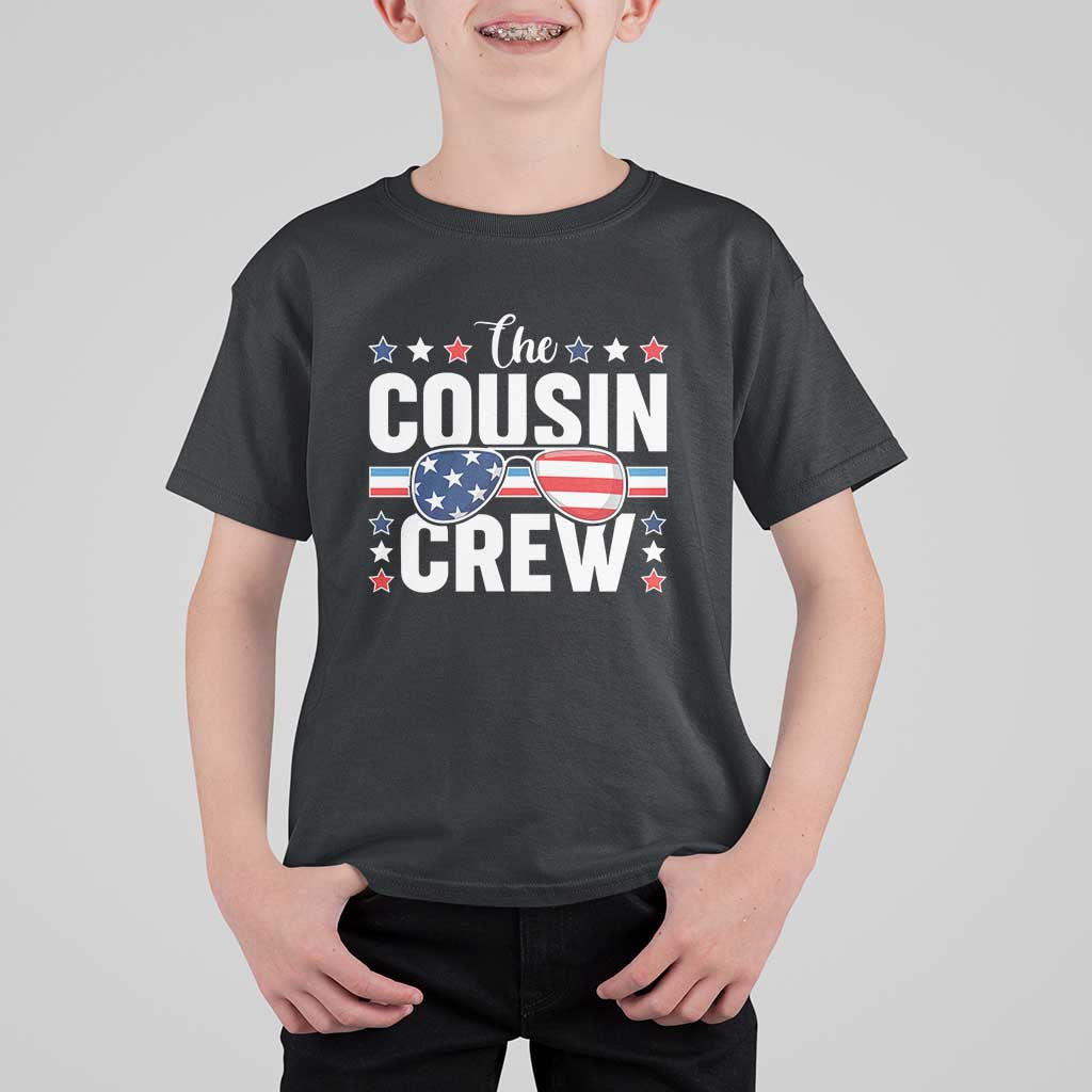 Funny The Cousin Crew 4th Of July T Shirt For Kid Patriotic American Family Matching - Wonder Print Shop
