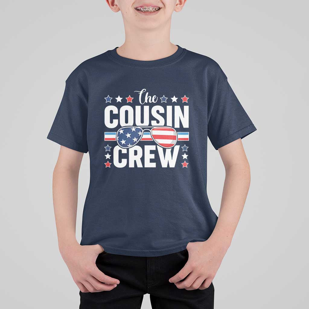 Funny The Cousin Crew 4th Of July T Shirt For Kid Patriotic American Family Matching - Wonder Print Shop