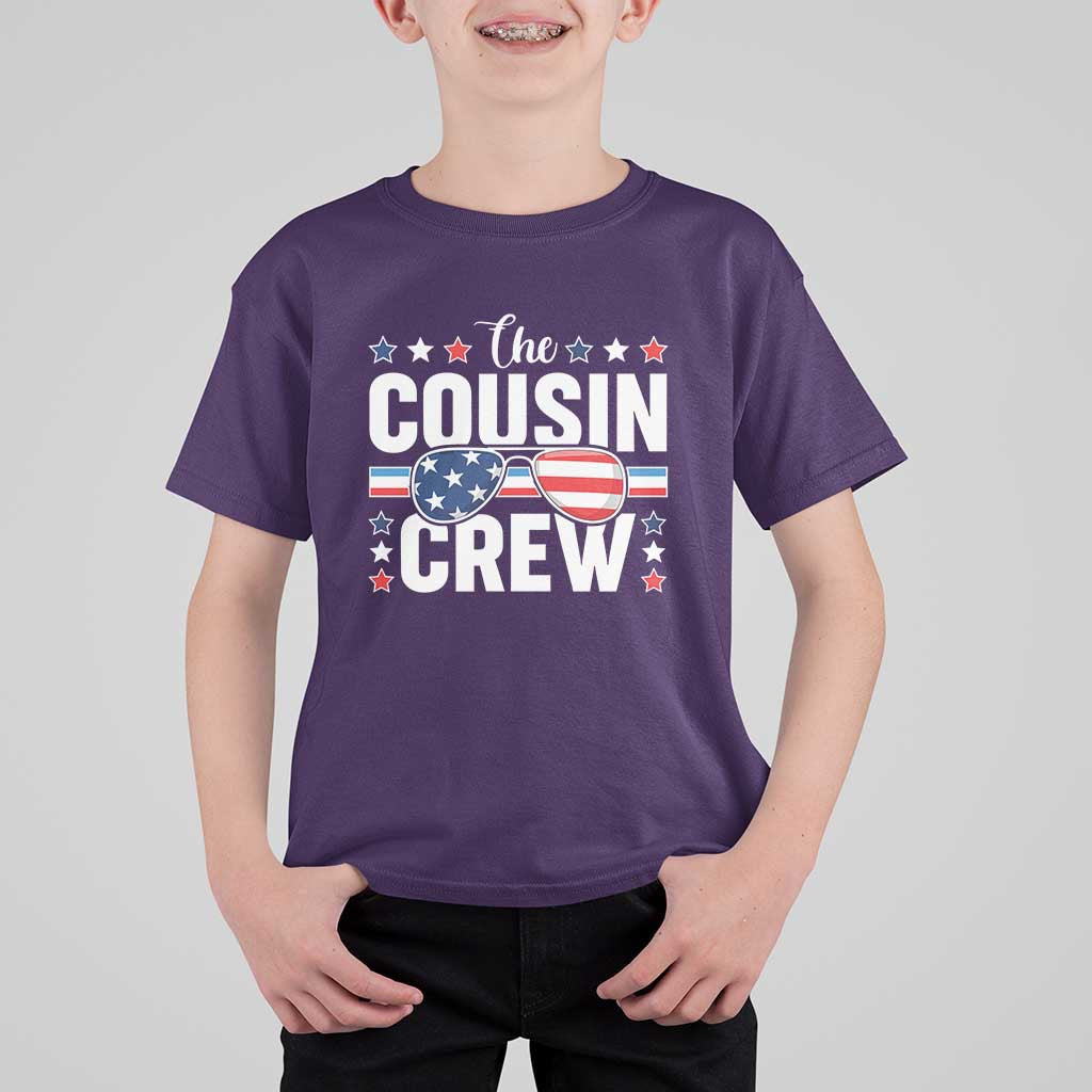 Funny The Cousin Crew 4th Of July T Shirt For Kid Patriotic American Family Matching - Wonder Print Shop