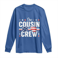 Funny The Cousin Crew 4th Of July Long Sleeve Shirt Patriotic American Family Matching - Wonder Print Shop