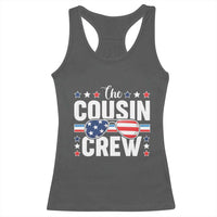 Funny The Cousin Crew 4th Of July Racerback Tank Top Patriotic American Family Matching - Wonder Print Shop