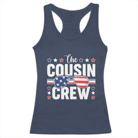 Funny The Cousin Crew 4th Of July Racerback Tank Top Patriotic American Family Matching - Wonder Print Shop