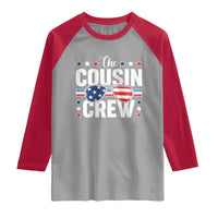 Funny The Cousin Crew 4th Of July Raglan Shirt Patriotic American Family Matching - Wonder Print Shop