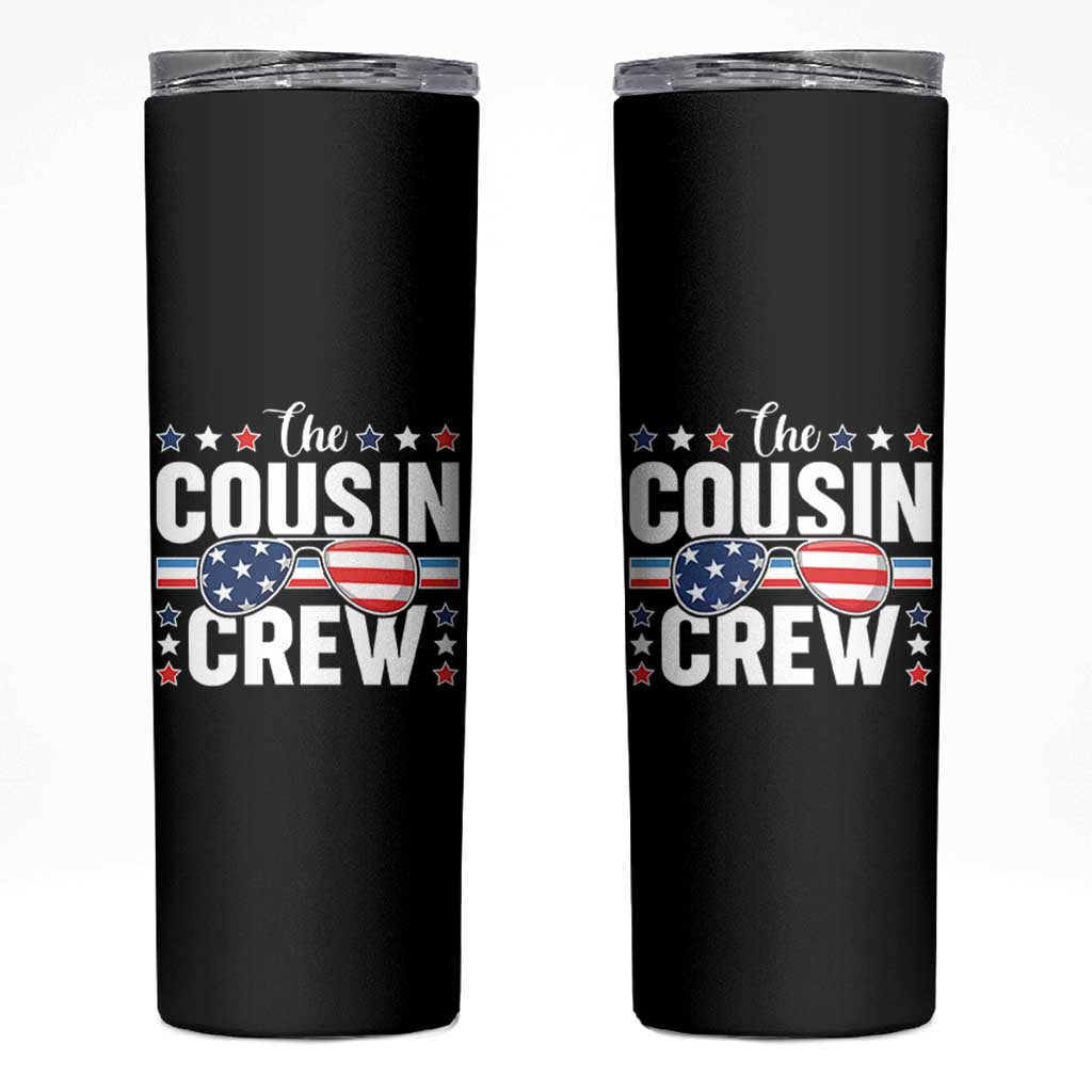 Funny The Cousin Crew 4th Of July Skinny Tumbler Patriotic American Family Matching - Wonder Print Shop