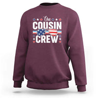 Funny The Cousin Crew 4th Of July Sweatshirt Patriotic American Family Matching - Wonder Print Shop