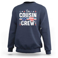 Funny The Cousin Crew 4th Of July Sweatshirt Patriotic American Family Matching - Wonder Print Shop
