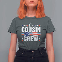Funny The Cousin Crew 4th Of July T Shirt For Women Patriotic American Family Matching - Wonder Print Shop