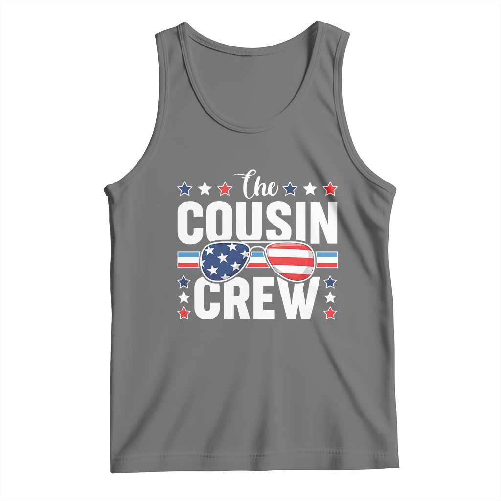 Funny The Cousin Crew 4th Of July Tank Top Patriotic American Family Matching - Wonder Print Shop