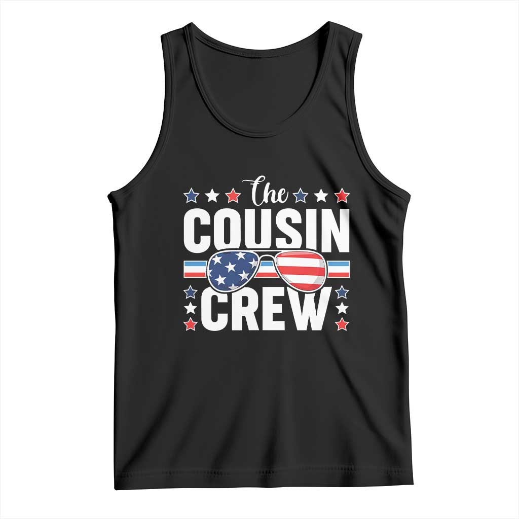 Funny The Cousin Crew 4th Of July Tank Top Patriotic American Family Matching - Wonder Print Shop