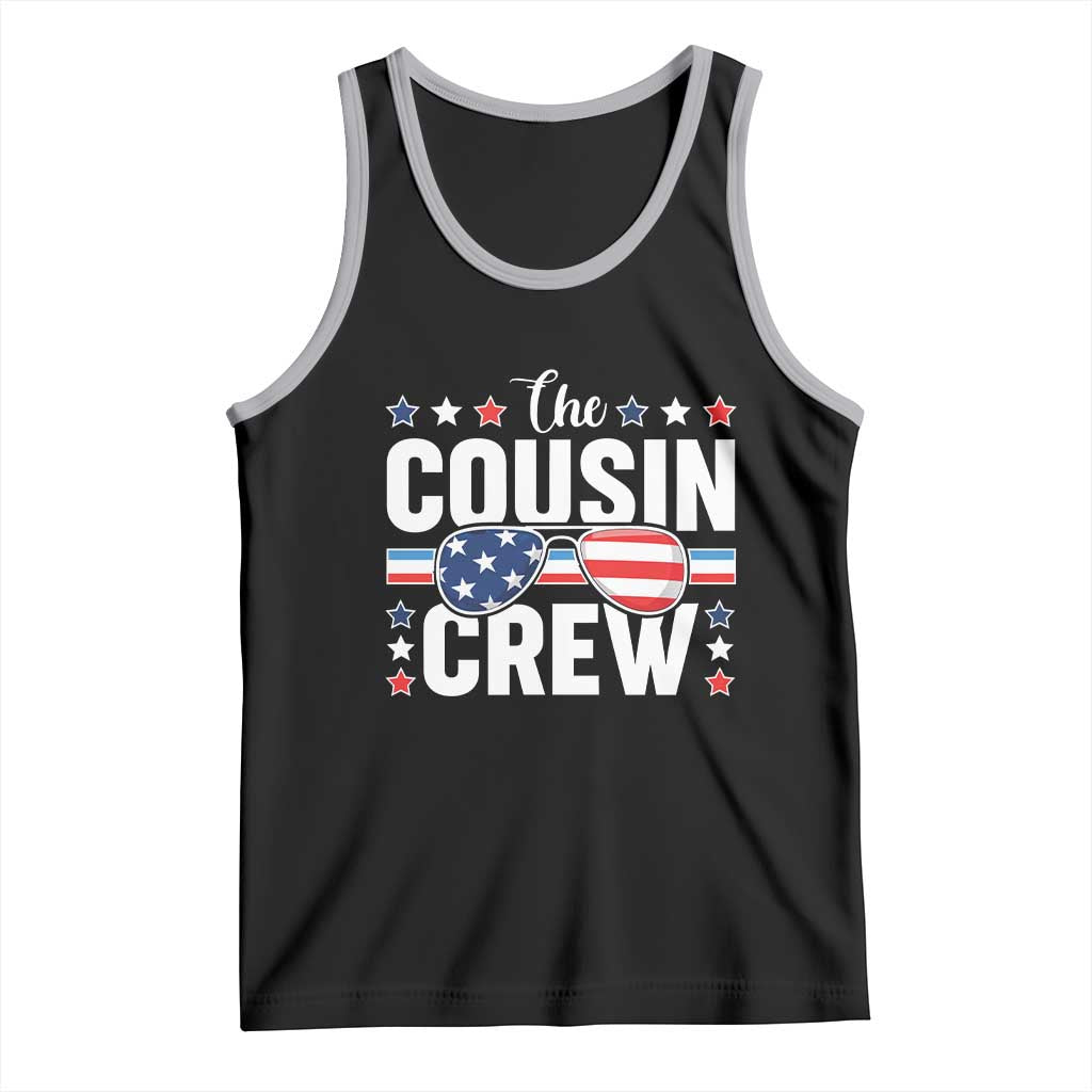 Funny The Cousin Crew 4th Of July Tank Top Patriotic American Family Matching - Wonder Print Shop
