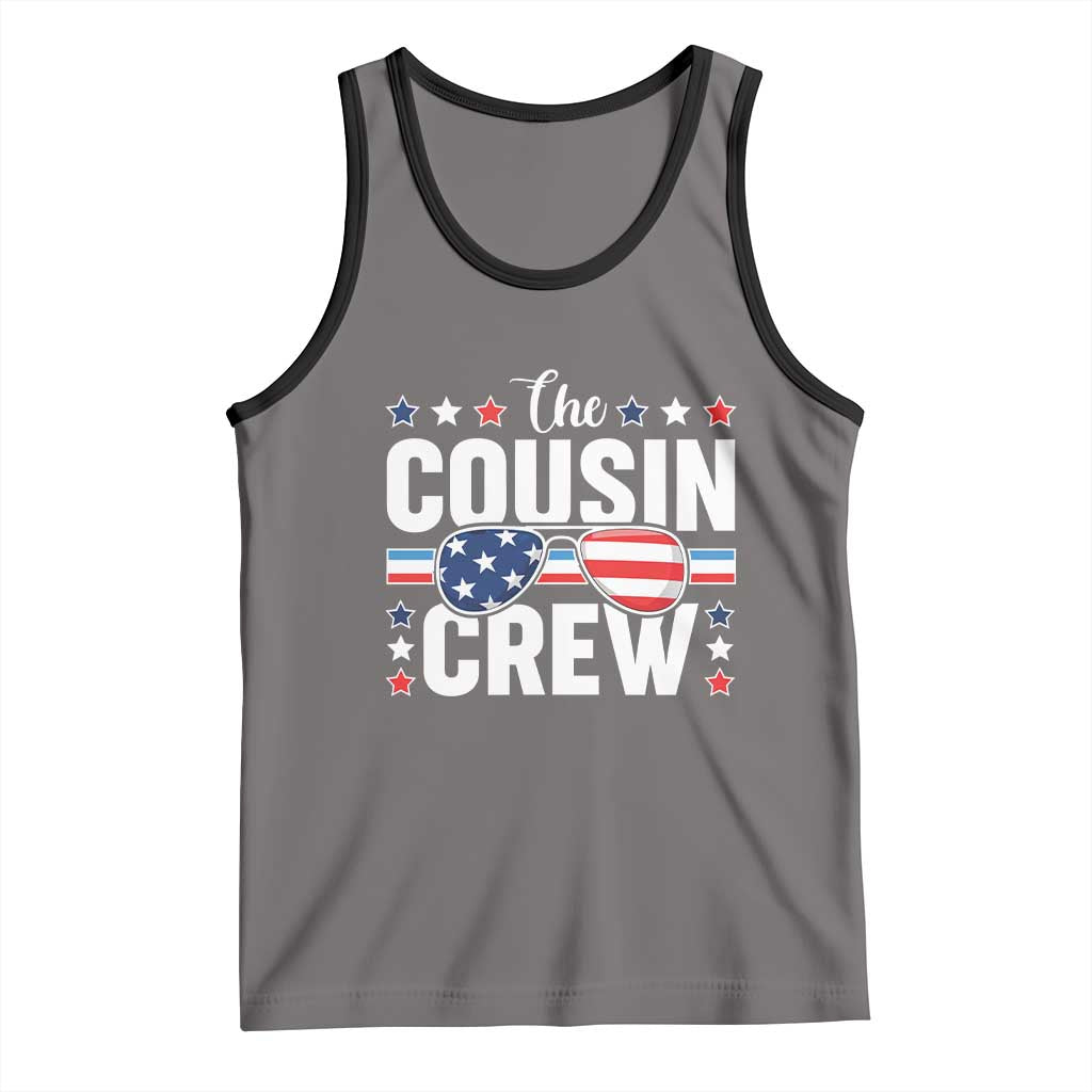 Funny The Cousin Crew 4th Of July Tank Top Patriotic American Family Matching - Wonder Print Shop