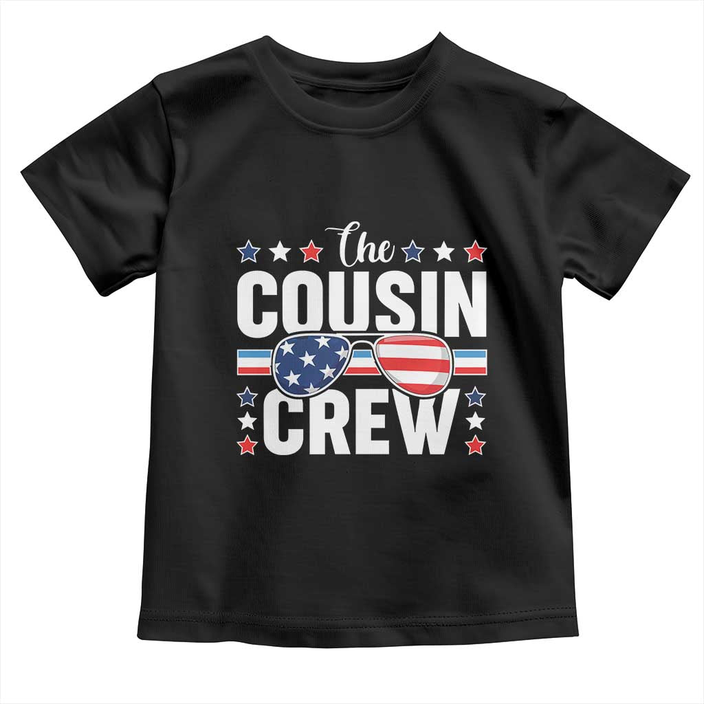 Funny The Cousin Crew 4th Of July Toddler T Shirt Patriotic American Family Matching - Wonder Print Shop