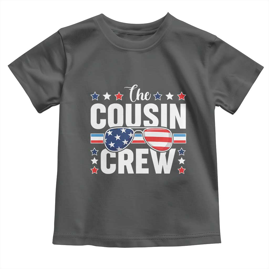 Funny The Cousin Crew 4th Of July Toddler T Shirt Patriotic American Family Matching - Wonder Print Shop