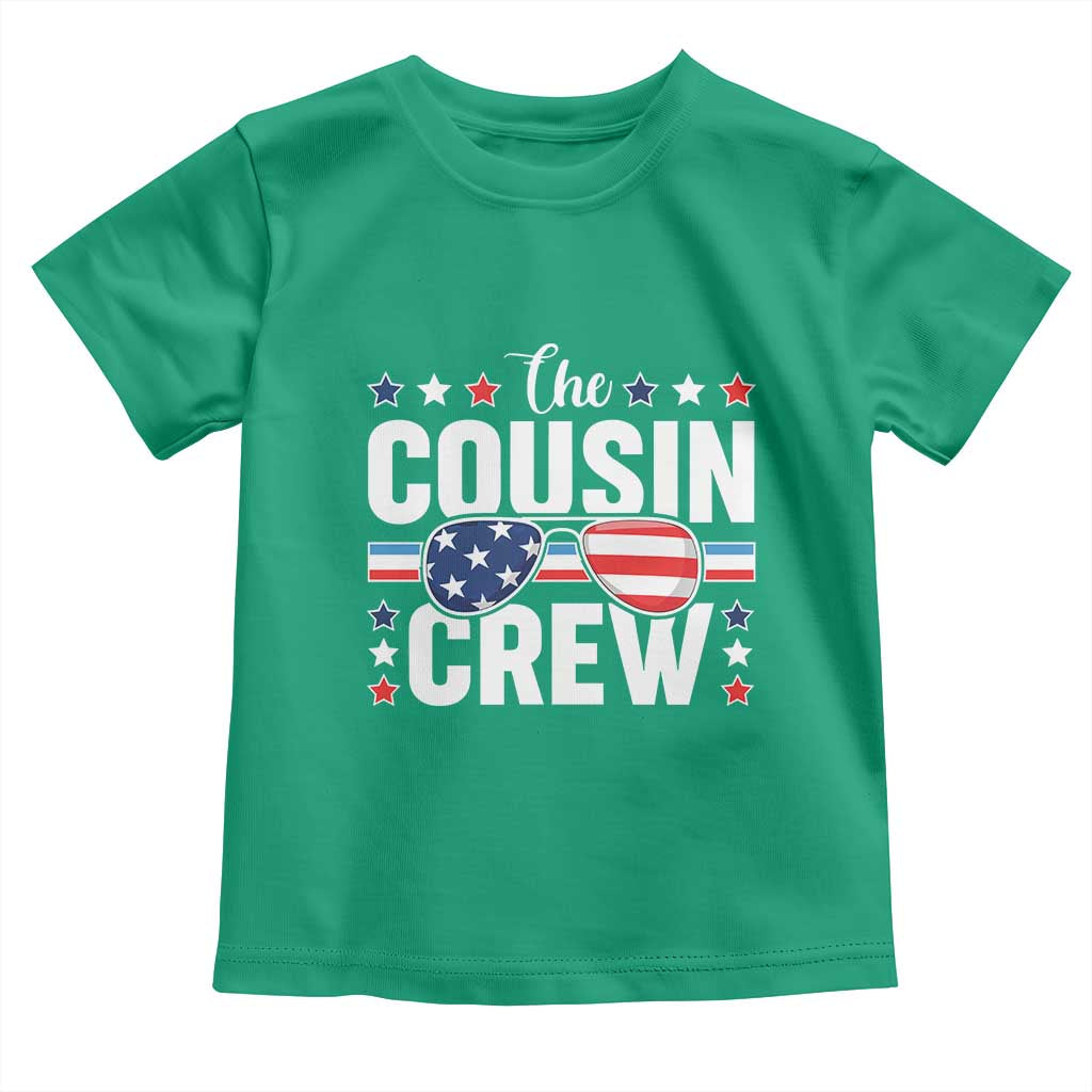 Funny The Cousin Crew 4th Of July Toddler T Shirt Patriotic American Family Matching - Wonder Print Shop
